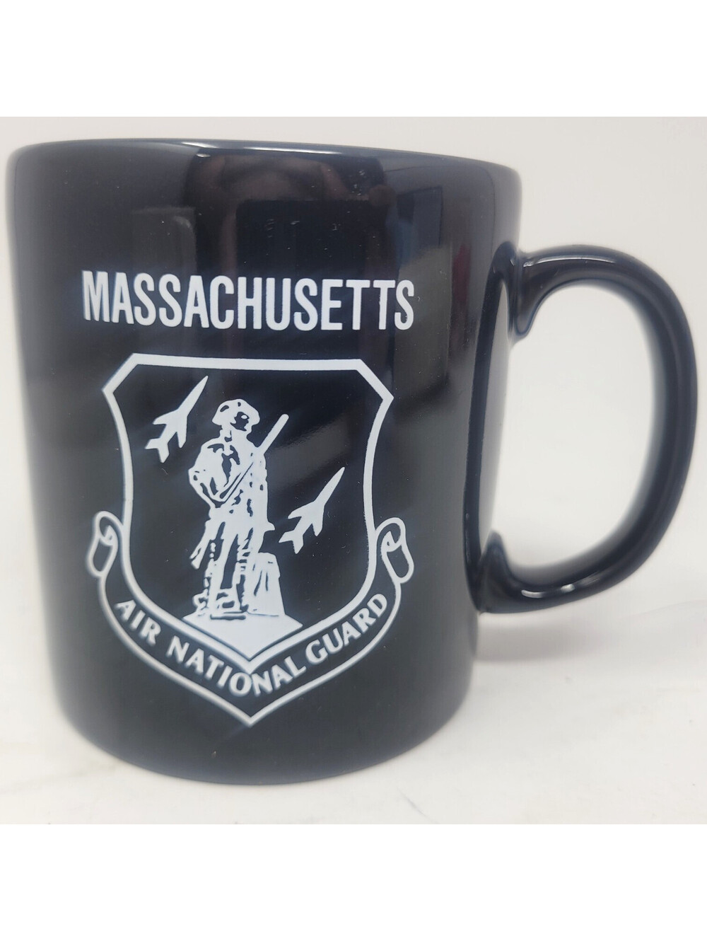 Massachusetts Air National Guard Mug Minuteman Fighter Jets Shield Made England